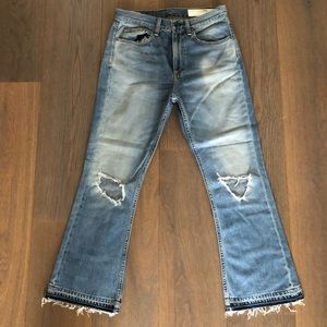Rag & Bone cropped flare jeans